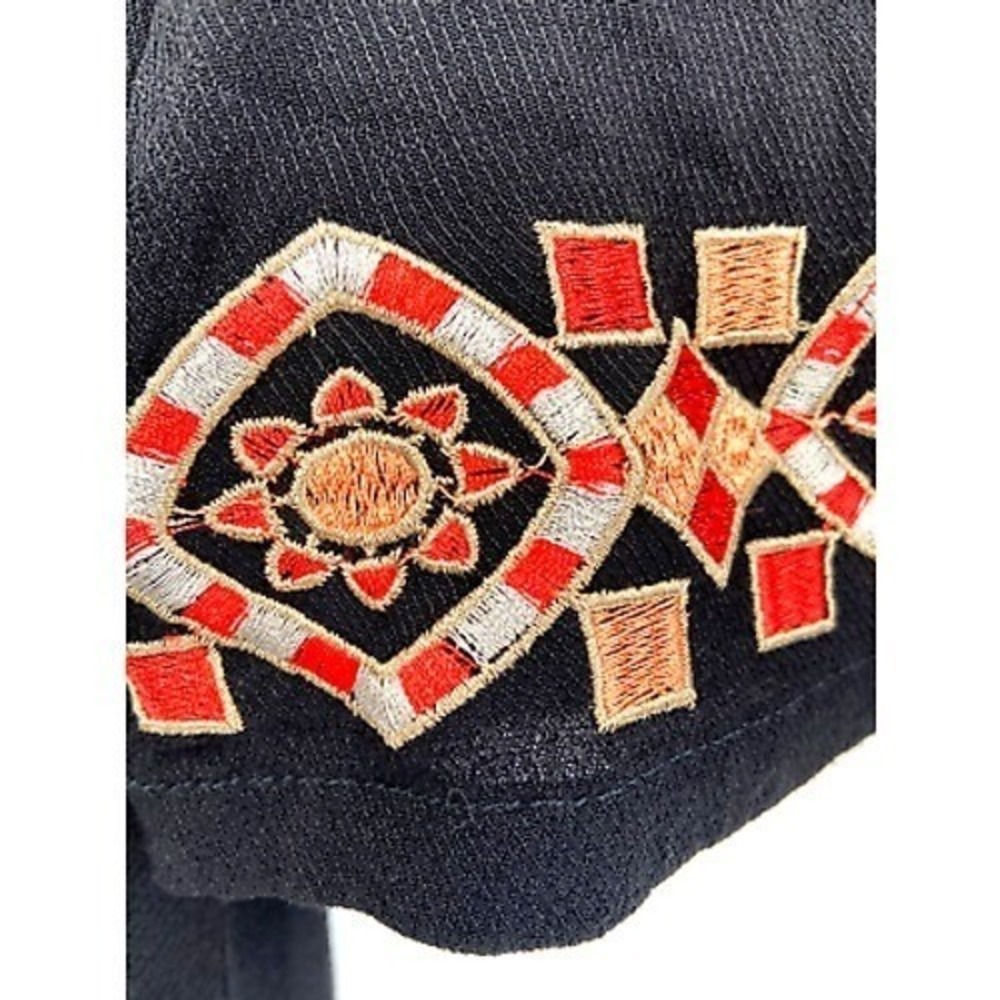 The Wallflower Black Embroidered Boho Crop Top XS Festival Indie Cottagecore - Picture 8 of 12